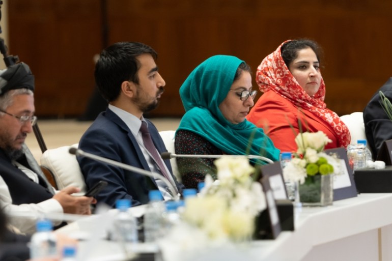 Intra-Afghan Talks - members of the government and civil society delegation [Sorin Furcoi/Al Jazeera]