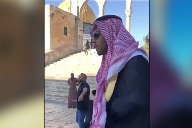 Saudi man in al-Aqsa Mosque compound