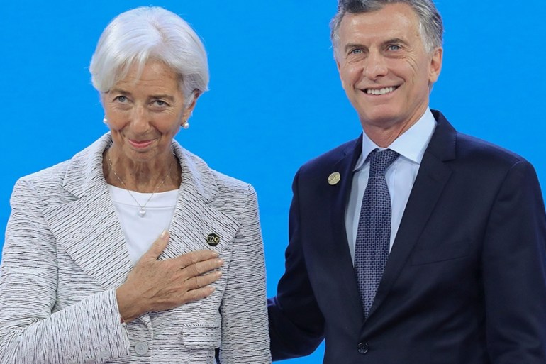 BBG image Christine Lagarde/Mauricio Macri