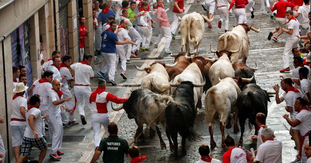 Mueren 3 personas en el encierro de toros en España  noticias