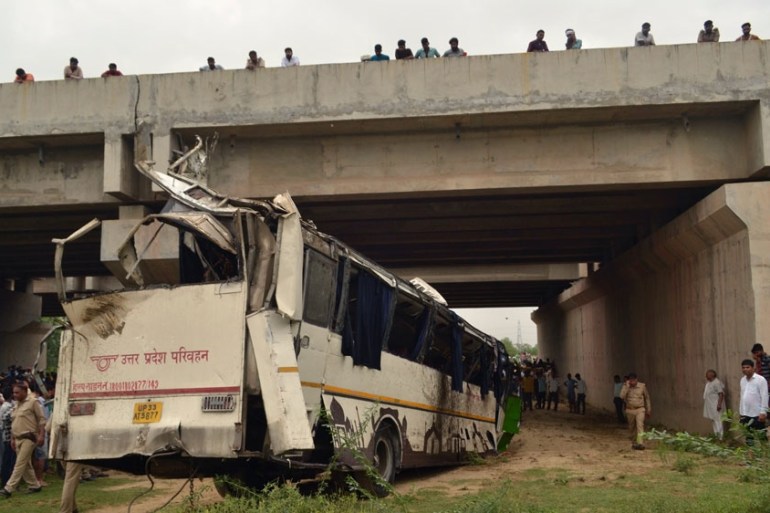 India bus crash