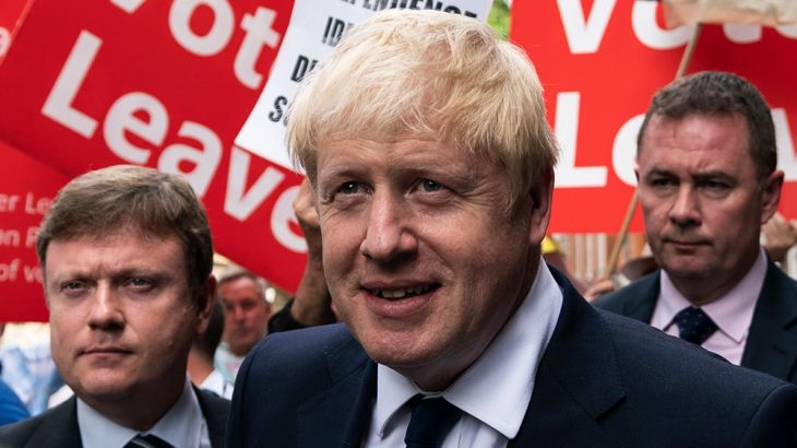 Britain''s Former Foreign Secretary Boris Johnson leaves offices in Central London, Britain, 22 July 2019. Johnson and his Conservative Leadership rival Jeremy Hunt will discover who has won the race