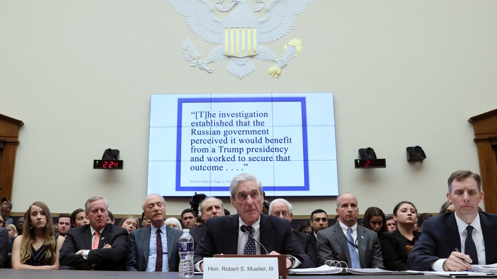 Former Special Counsel Robert Mueller testifies before a House Judiciary Committee hearing on the Office of Special Counsel's investigation into Russian Interference in the 2016 Presidential Election