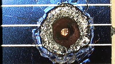ESA Impact Crater from space debris