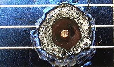 ESA Impact Crater from space debris
