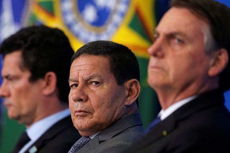 Brazil VP Mourao w/Bolsonaro May 2019