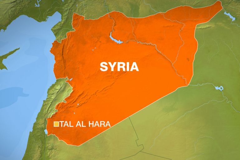 Tal al-Hara, Syria map