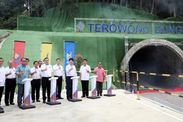 Malaysia China rail tunnel