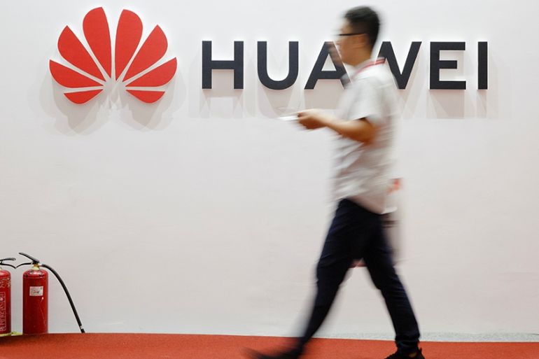 Huawei logo/Electronics Expo/Beijing Aug. 2019
