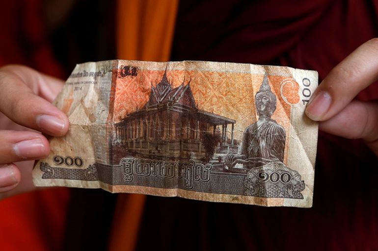Cambodian banknote Aug. 2017