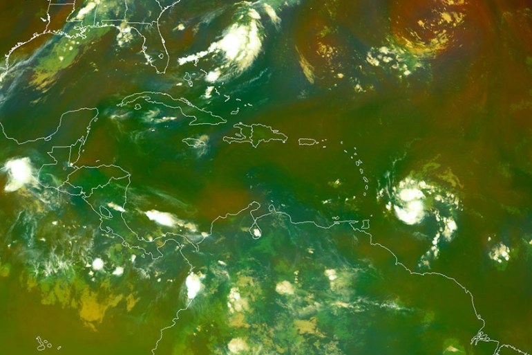Tropical Storm Dorian strengthens in the Atlantic