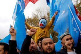 Uighur protests.