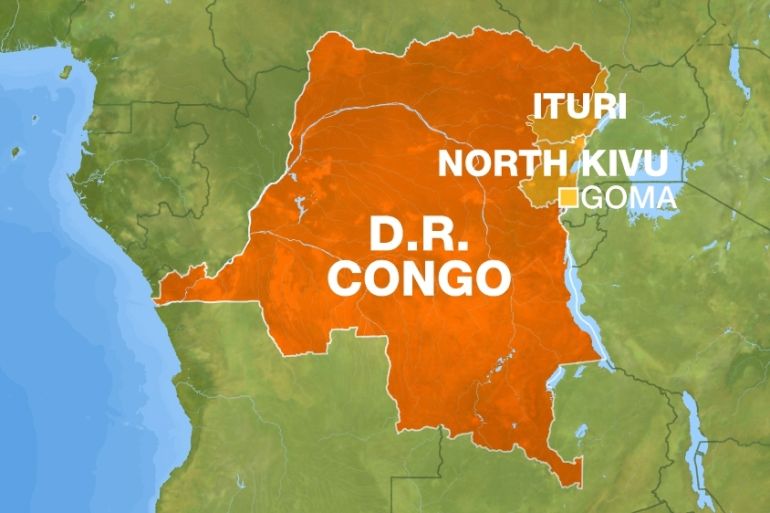 Goma map DRC