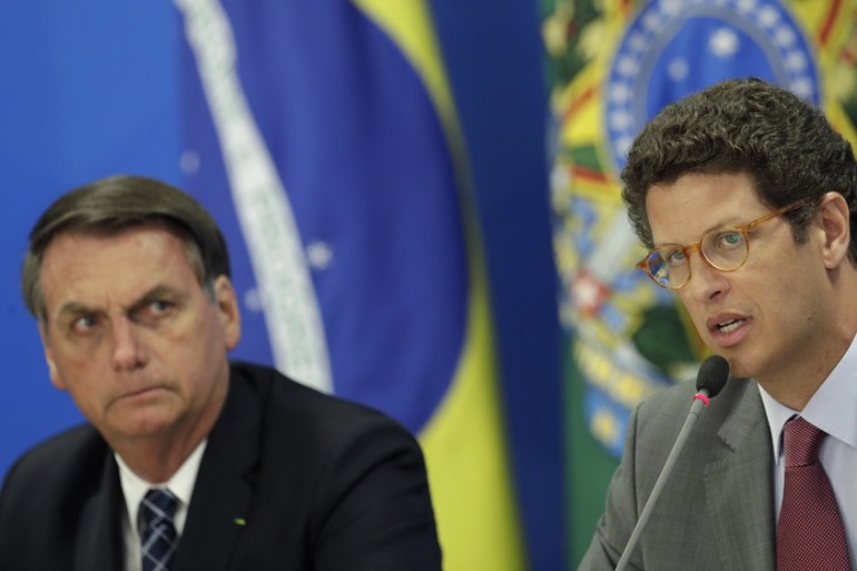 Jair Bolsonaro and Ricardo Salles dispute deforestation data