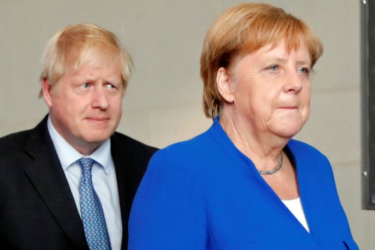 Boris Johnson - Merkel - Reuters