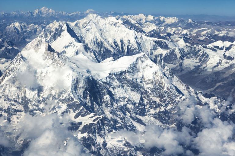 Aerial View of Mount Everest
