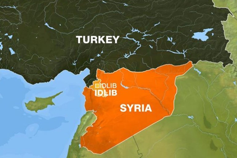 Idlib map - Syria