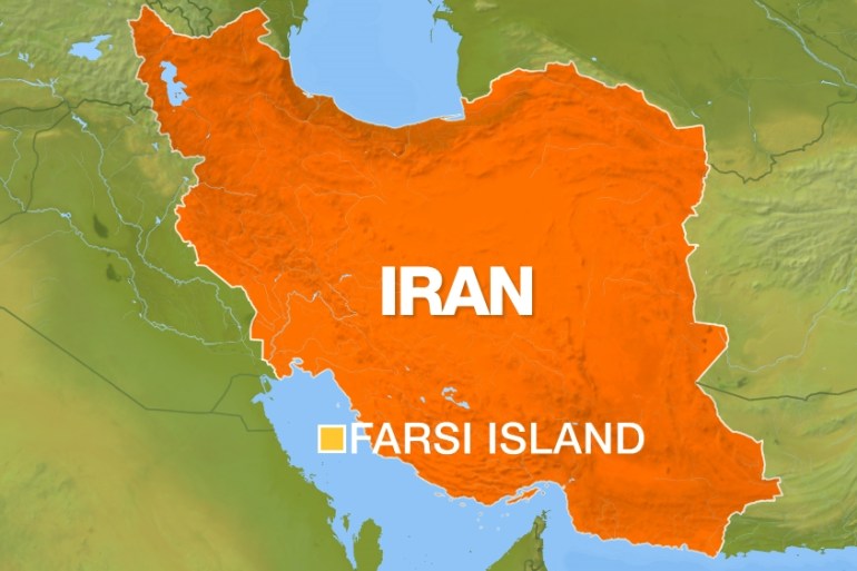 Farsi Island Map, Iran