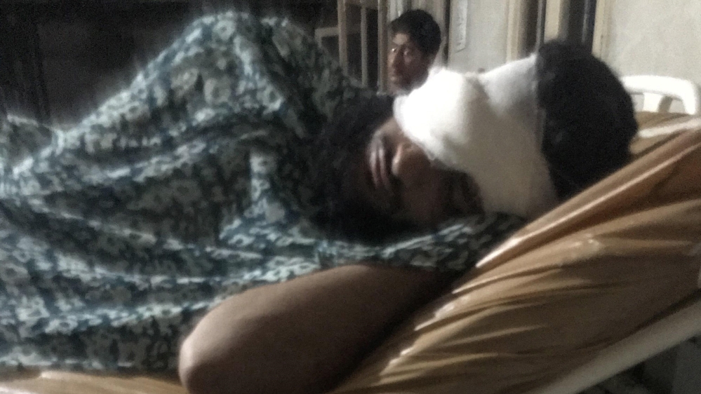 Pellet victims in hospital in Srinagar