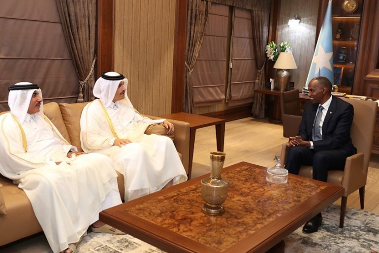 Qatari Deputy Prime Minister and Minister of Foreign Affairs Meets Somali Prime Minister [Ministry of Foreign Affairs Qatar]