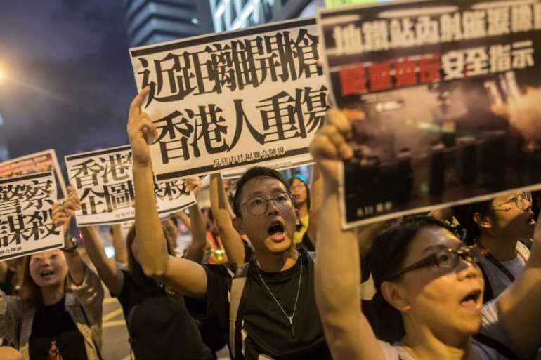 Hong Kong protests - bloomberg