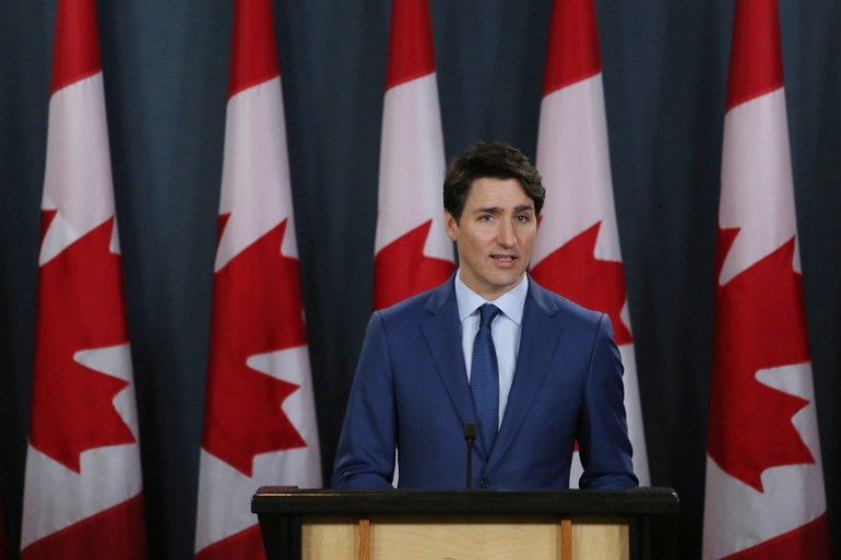 Canadian Prime Minister Justin Trudeau Holds Press Conference To Address Corruption Scandal