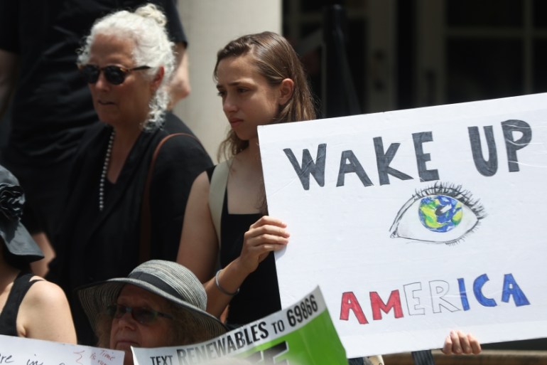 Rally for Climate Emergency Resolution in New York City