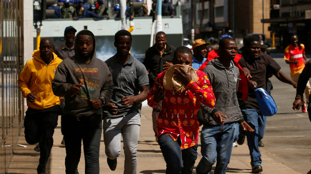 Zimbabwe protest - reuters
