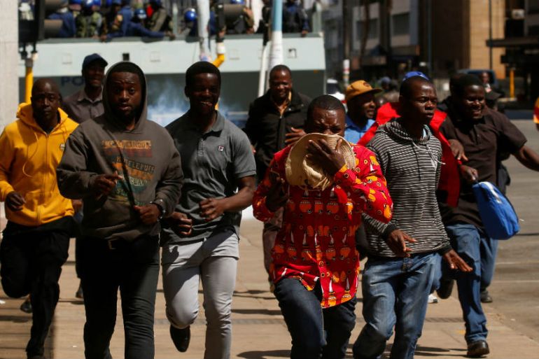 Zimbabwe protest - reuters