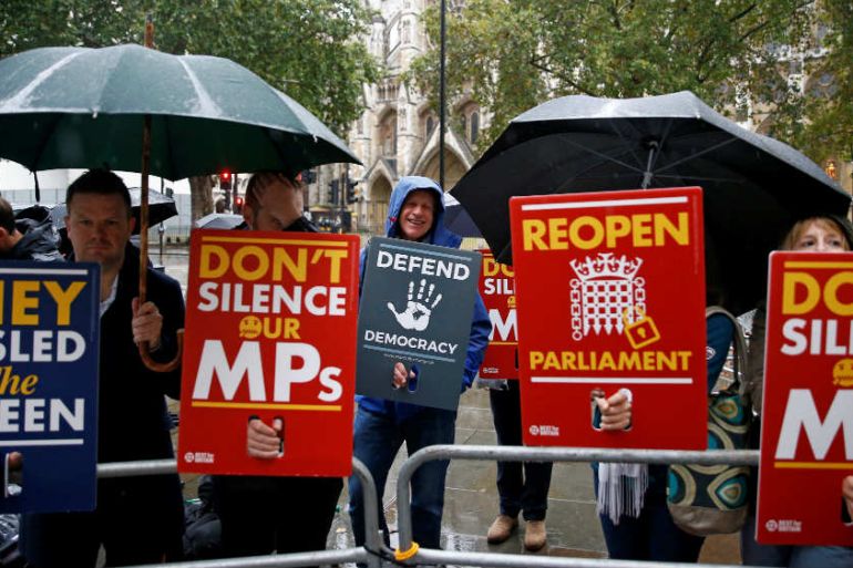 Supreme Court UK protest - reuters