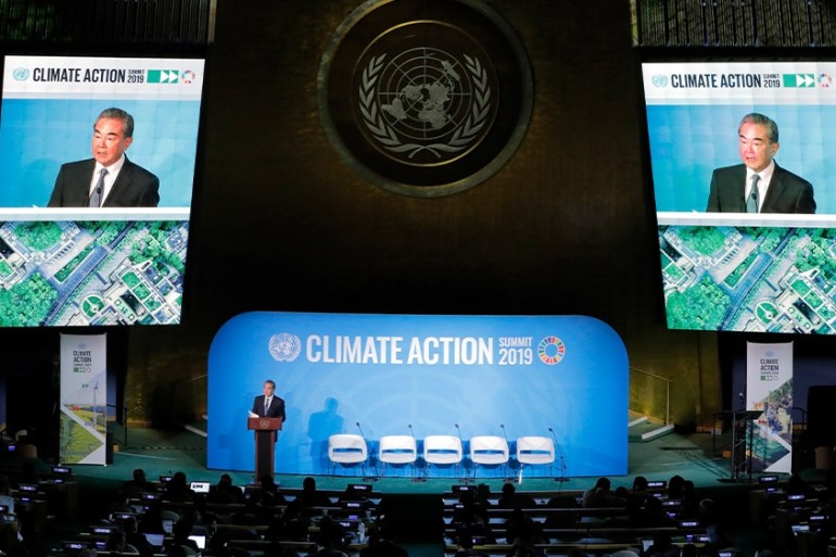 UN climate summit Wang Yi