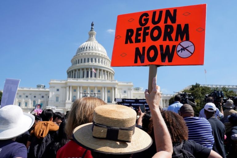 Gun Reform protest Reuters