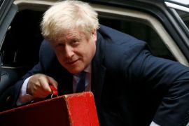 Boris gets out of car - Reuters