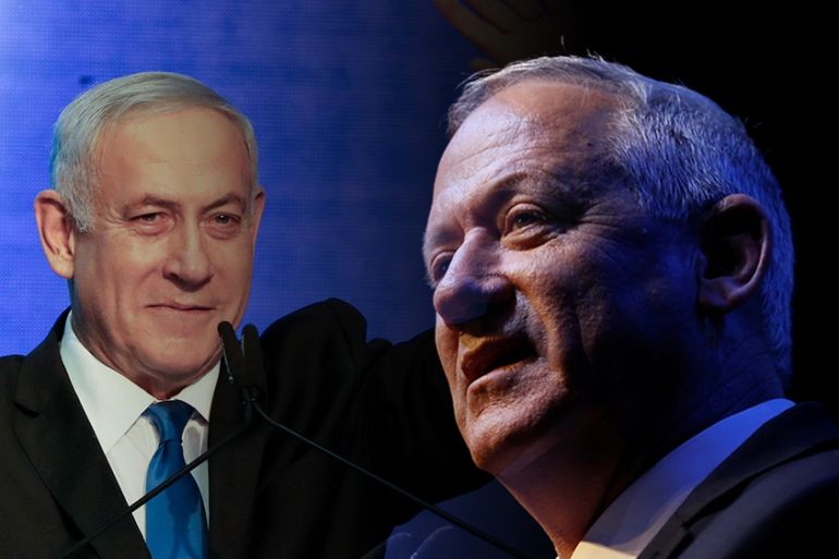 Benny Gantz and Benjamin Netanyahu [Reuters]