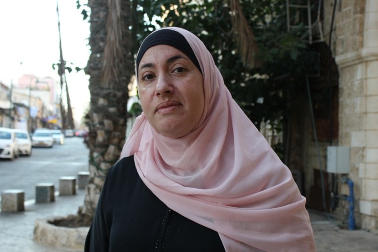 Kholoud Zibidi, 40, housewife from Jaffa says she will give her voice to the Arab Joint List no matter what they manage to do in the Knesset. [Arwa Ibrahim/ Al Jazeera]