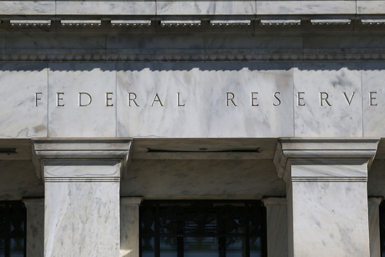Federal Reserve Board building on Constitution Avenue is pictured in Washington, U.S., March 19, 2019.