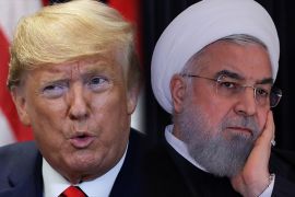 trump & Rouhani composite al jazeera[ Reuters]