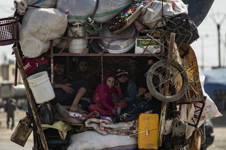 Displaced Syrians in Tal Tamr