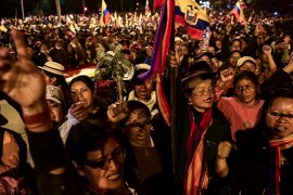 Ecuador protests - women