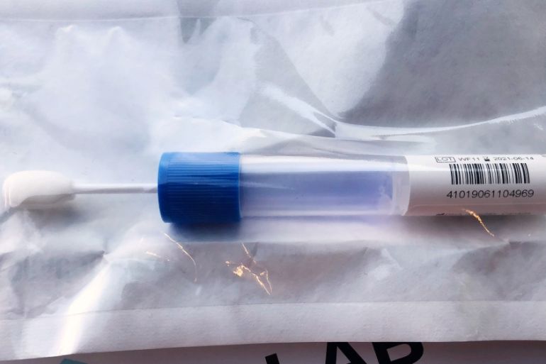 Cheek swab kit that Clio Labs provides to sales reps to collect DNA samples for genetic testing