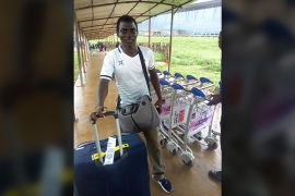 Moshood Afolabi arrives Nigeria [Tolu Olasoji/Al Jazeera]