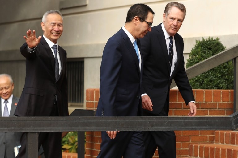 China Trade Delegation Meets With Trade Rep. Lighthizer And Sec. Mnuchin As Trade Negotiations Resume
