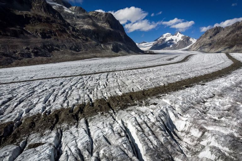 Switzerland climate glaciers