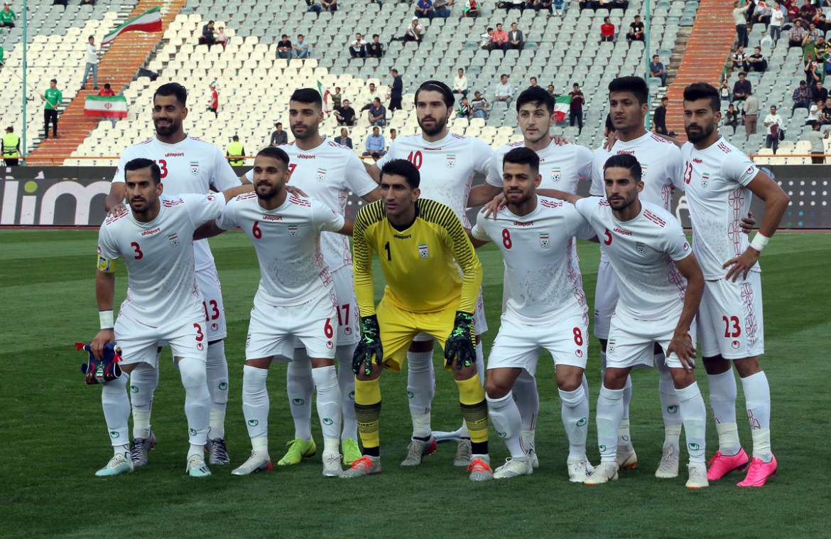 Iran''s players pose for a team picture prior the FIFA World Cup 2022 qualifying soccer match between Iran and Cambodia at the Azadi stadium in Tehran, Iran, 10 October 2019. EPA-EFE/ABEDIN TAHERKENAR