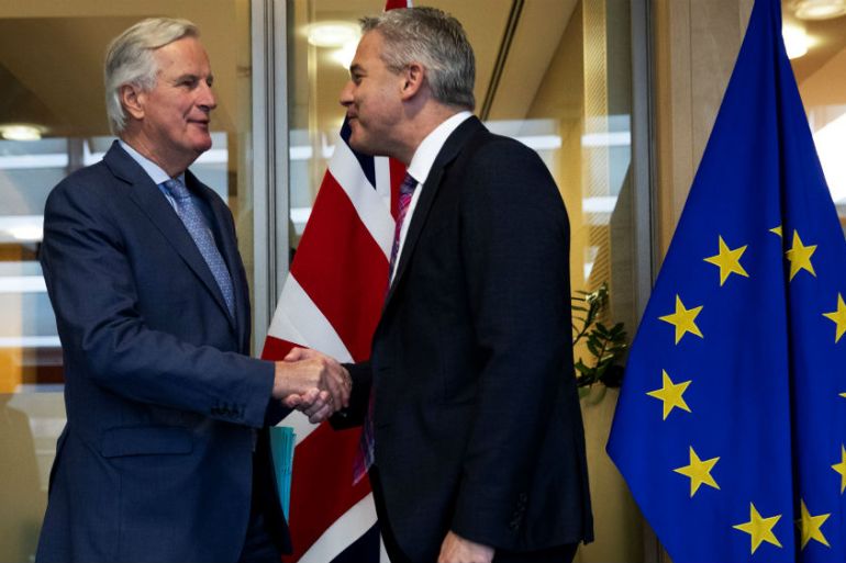Barnier and Barclay - reuters