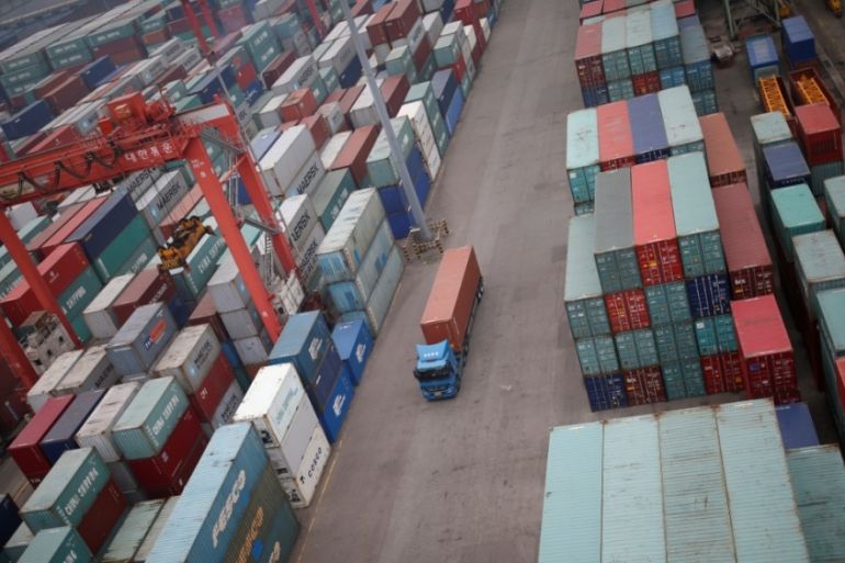 South Korea container port economy