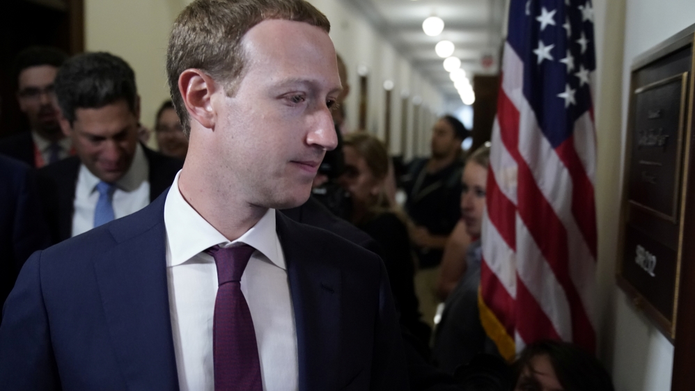 Facebook CEO Zuckerberg visits members of Congress on Capitol Hill in Washington