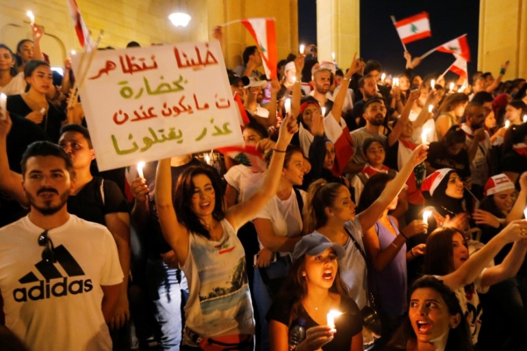 Lebanon protest Reuters