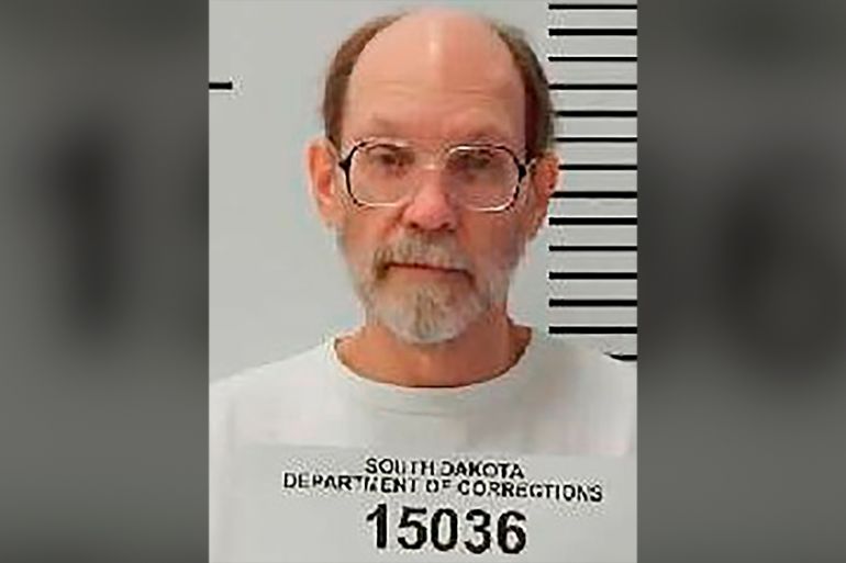 This Dec. 31, 2017 photo provided by the South Dakota Department of Corrections shows Charles Rhines at the South Dakota State Penitentiary in Sioux Falls. Rhines, a convict scheduled to be executed i