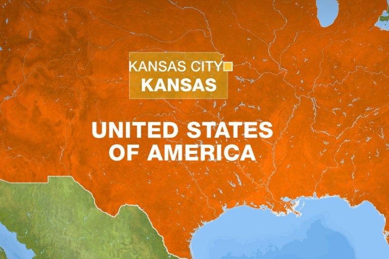 US map Kansas
